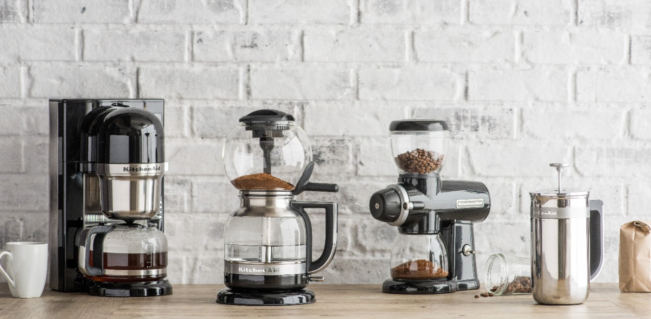 Brew more at home with coffee machines from KitchenAid. 