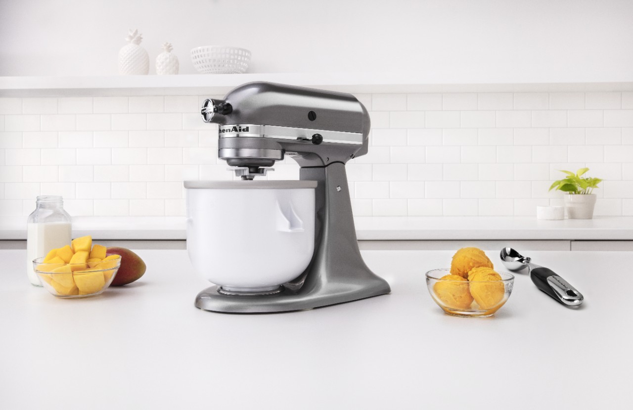 Create delicious desserts with versatile mixer attachments.