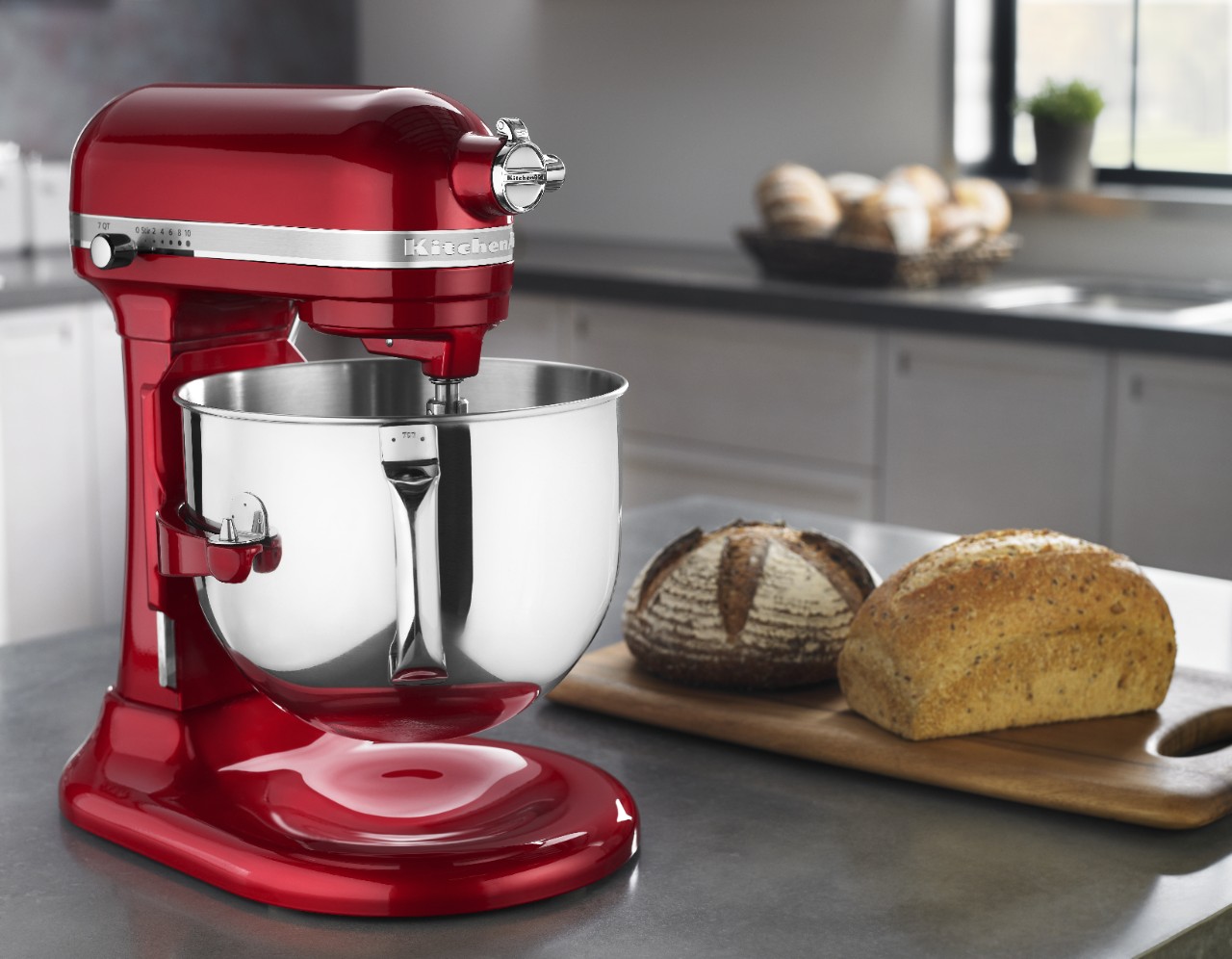 Professional appliances, including stand mixers, from KitchenAid.