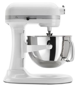 White Professional 600™ Series 6 Quart Bowl-Lift Stand Mixer